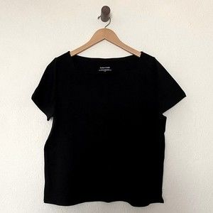 Eileen Fisher Organic Cotton Easy Jersey Crew Neck Tee